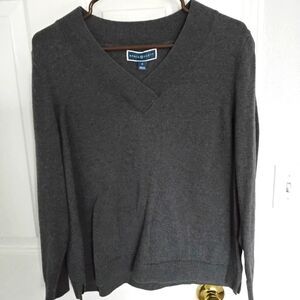 Karen Scott Dark Gray Sweater.
